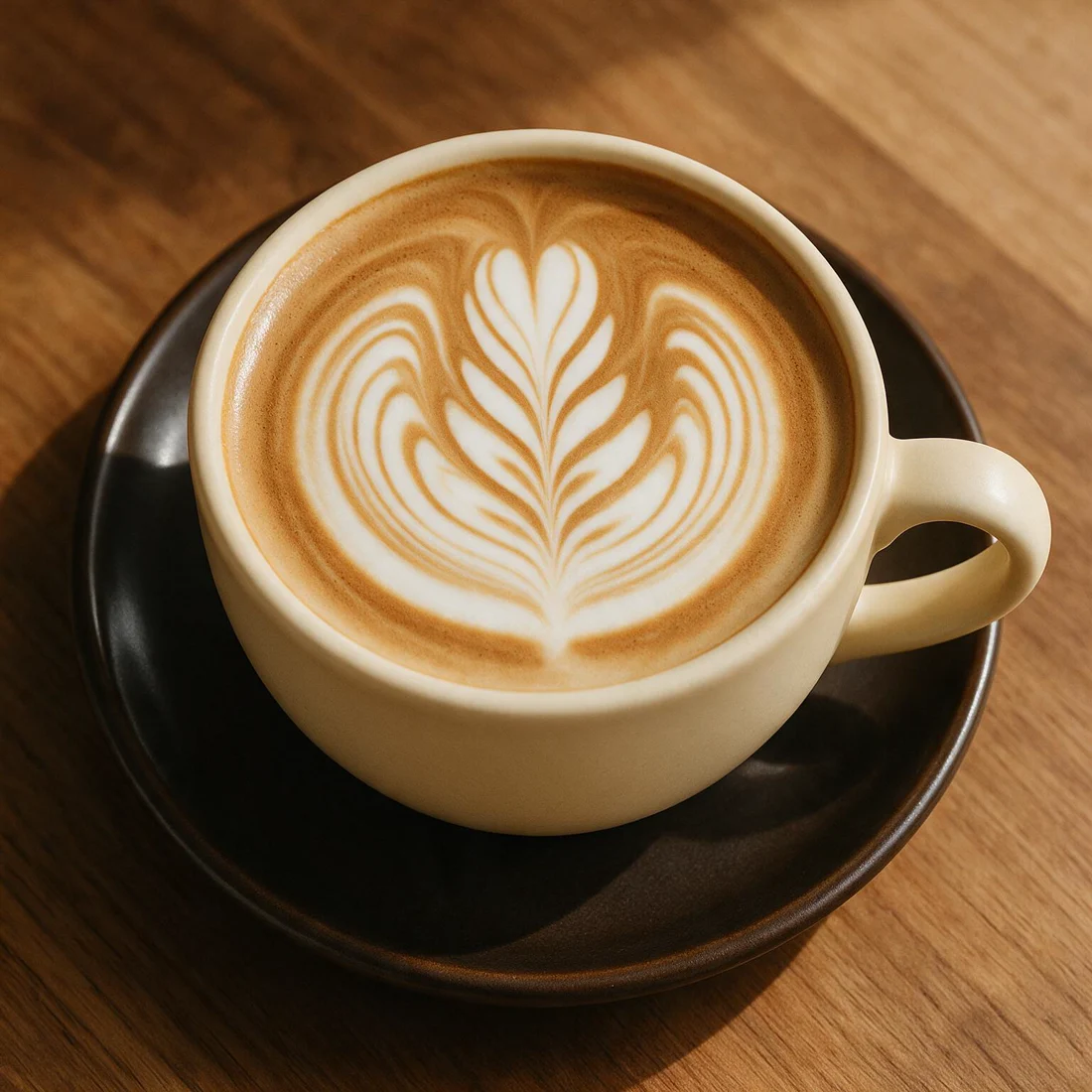 Kavruk Kahve flat white servisi